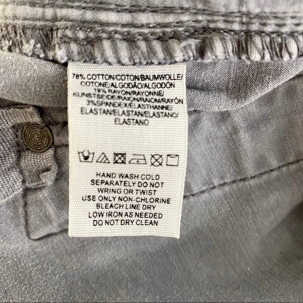 Free People Gray Cropped Jeans Size 30 - Picture 5 of 5